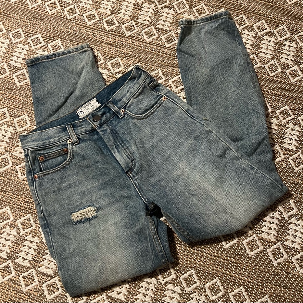 NWOT Free People 25 Distressed Jeans Boot Cut
